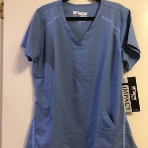 Grey's Anatomy Impact Women's Blue Scrub Top